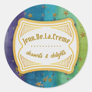 Bohemian Dreams Ombre Netwerken Ronde Sticker
