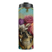 Bohemian Drocatcher Skull Feathers Thermosbeker (Voorkant)