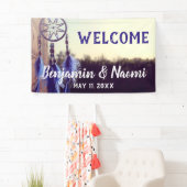 Bohemian Drocatcher Wedding Welcome Banner (Insitu)