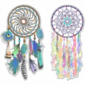 Bohemian Drocatchers | Wit of helder Sticker (Voorkant)