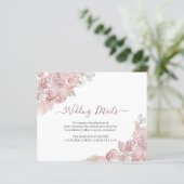 Bohemian Dusty Pink Floral (Staand voorkant)