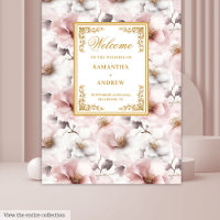 Bohemian Dusty Pink Gold Wedding Achtergrond