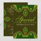 Bohemian Earth Goddess Special Invitations Kaart (Voorkant / Achterkant)