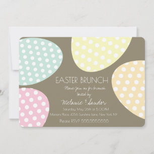 Bohemian Easter Dotted Eggs Dinner Brunch Family Kaart