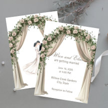 Bohemian Elegance Wedding Invitation