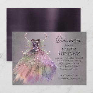 Bohemian Fairy Ball Gown Gedempte Ombre-wijnglan Kaart