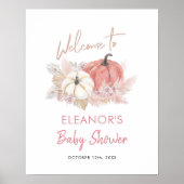 Bohemian Fall in Love Citrouille Affiche de bienve (Devant)