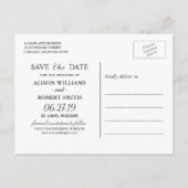 Bohemian Feather Boho Floral Wreath Save the Date Aankondigingskaart (Achterkant)