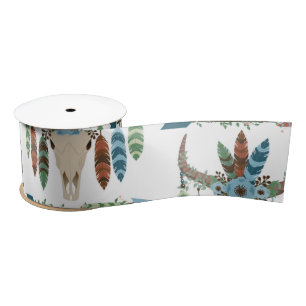 Bohemian Feathers Dreamweaver Blue Antler Arrow Lint