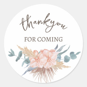 Bohemian Floral bedankt Ronde Sticker