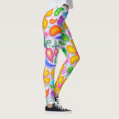 BOHEMIAN FLORAL BOHO YOGA PANTS LEGGINGS (Rechts)