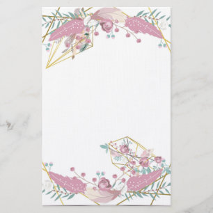 Bohemian Floral Briefpapier