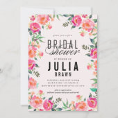 BOHEMIAN FLORAL bruiloft uitnodiging (Voorkant)