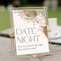 Bohemian Floral & Feathers Datum Nacht