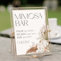 Bohemian Floral & Feathers Mimosa Bar