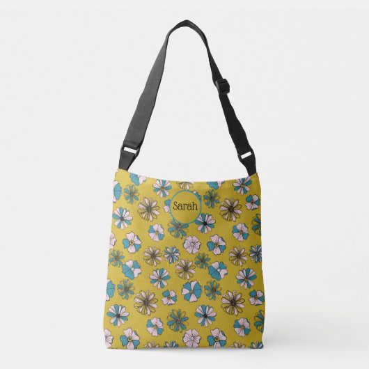 Bohemian Floral Pattern Crossbody Tas (Voorkant)