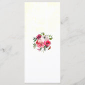 Bohemian Floral Wedding Menu (Achterkant)