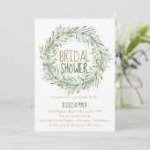 Bohemian Forest Bridal Shower Kaart (Staand voorkant)