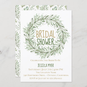 Bohemian Forest Bridal Shower Kaart
