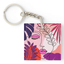 Bohemian Girl Line Art Roze esthetiek