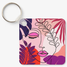 Bohemian Girl Line Art Roze esthetiek