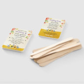 Bohemian Gold Bloemen Trouwprogramma Hand Fan Handwaaier (Niet-gemonteerd)