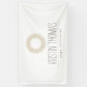 Bohemian Gold Sun Mandala Yoga Spandoek (Verticaal)