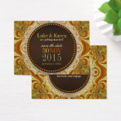 Bohemian Groove Swirls Enregistrer la carte de dat (Bureau)