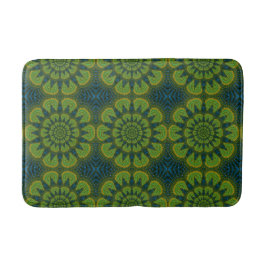 Bohemian Hippie Green Blue Mandala Etnische stam Badmat