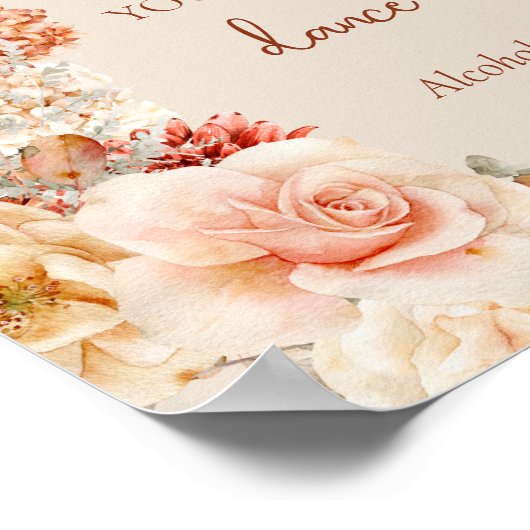 Bohemian kleurrijke herfst Vertrouw me dat je kunt Poster (Hoek)