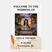 Bohemian Lace Dream Pattern Wedding Acryl Bord (Voorkant)