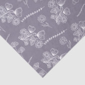 Bohemian Lavender Botanical Floral Tissuepapier (Detail)