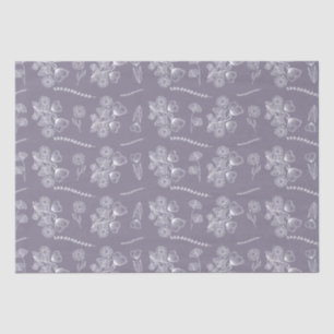 Bohemian Lavender Botanical Floral Tissuepapier