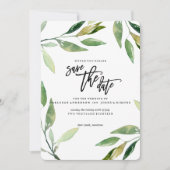 Bohemian Leaves Save the Date (Voorkant)