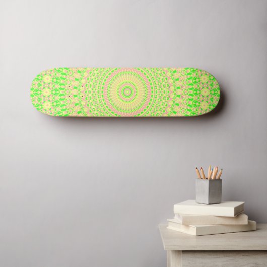 Bohemian Mandala Skateboard (Muurkunst (Horizontaal))