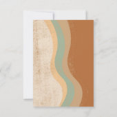 Bohemian Modern Earth Tones Détails Carte de boîti (Dos)