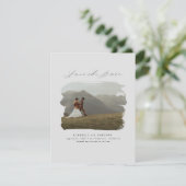 Bohemian Modern Minimalist Save the Date Photo (Debout devant)