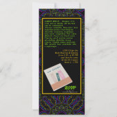 Bohemian Neon Nights Boekenlancering Kaart (Achterkant)