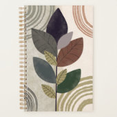 Bohemian Neutral Brown & Green Floral Design 🌿🤎 Planner (Voorkant)