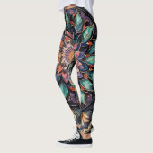 Bohemian Paisley no1 Leggings (Gauche)