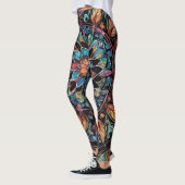 Bohemian Paisley no4 Leggings (Gauche)
