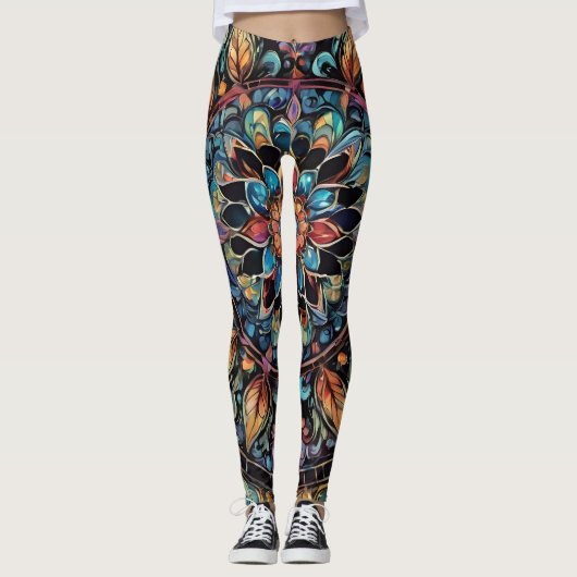Bohemian Paisley no4 Leggings (Devant)