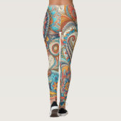 Bohemian Paisley no 10 Leggings (Dos)