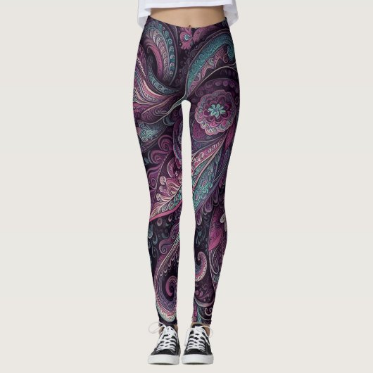Bohemian Paisley no 11 Leggings (Devant)