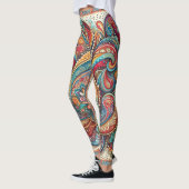 Bohemian Paisley no 6 Leggings (Gauche)