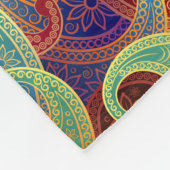 Bohemian Paisley Timeless Pattern Fleece Deken (Hoek)