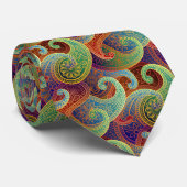 Bohemian Paisley Timeless Pattern Stropdas (Opgerold)