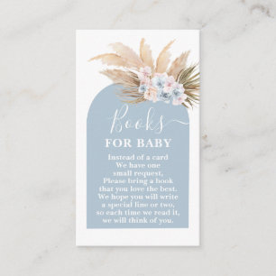 Bohemian Pampas Grass Boeken voor Baby Boy Kaart