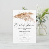 Bohemian Pampas Grass Bridal Shower Kaart (Staand voorkant)