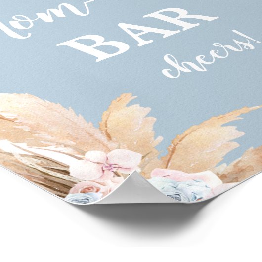 Bohemian Pampas Grass Mimosa Bar Boy Poster (Hoek)